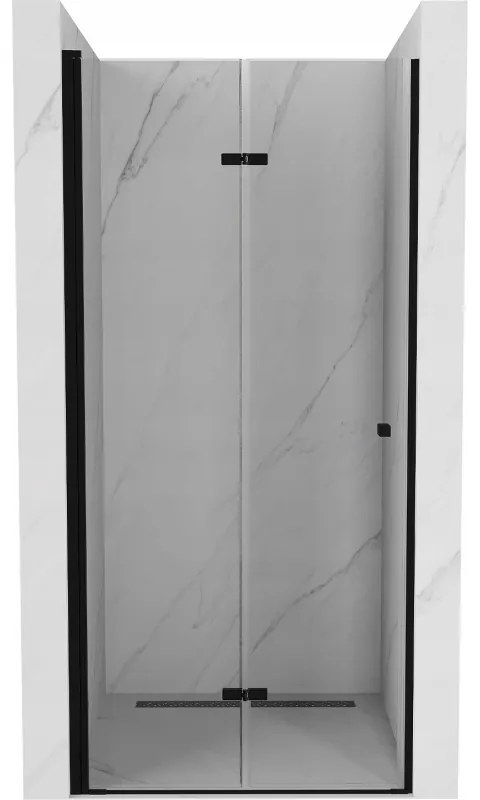 Mexen Lima drzwi prysznicowe składane 100 cm, transparent, czarne - 856-100-000-70-00