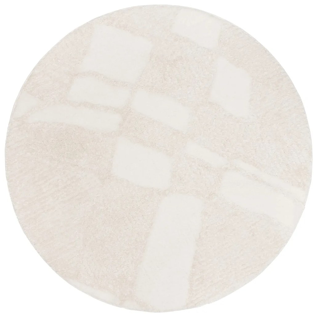 Dywan nowoczesny Alma kremowy koło 200 cm x 200 cm