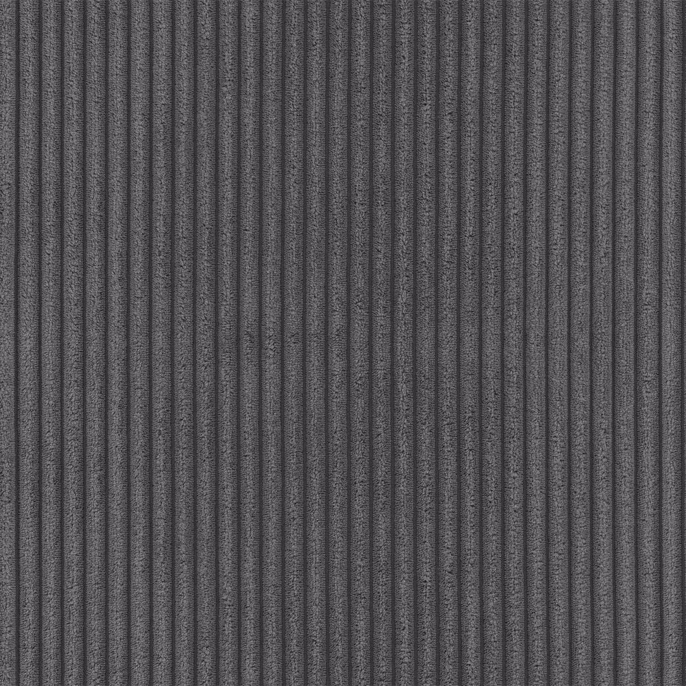 Ciemnoszary sztruksowy narożnik (prawostronny/z szezlongiem) Merid – Ropez