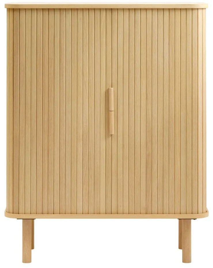 Szafka w dekorze dębu z drzwiami przesuwnymi 113x90 cm Cavo – Unique Furniture
