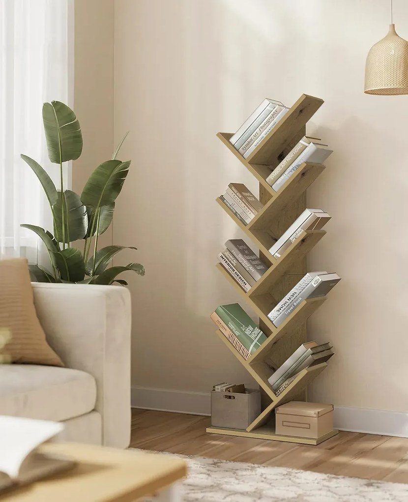 Regał drzewko, stojak na książki dąb artisan - Tocador 4X