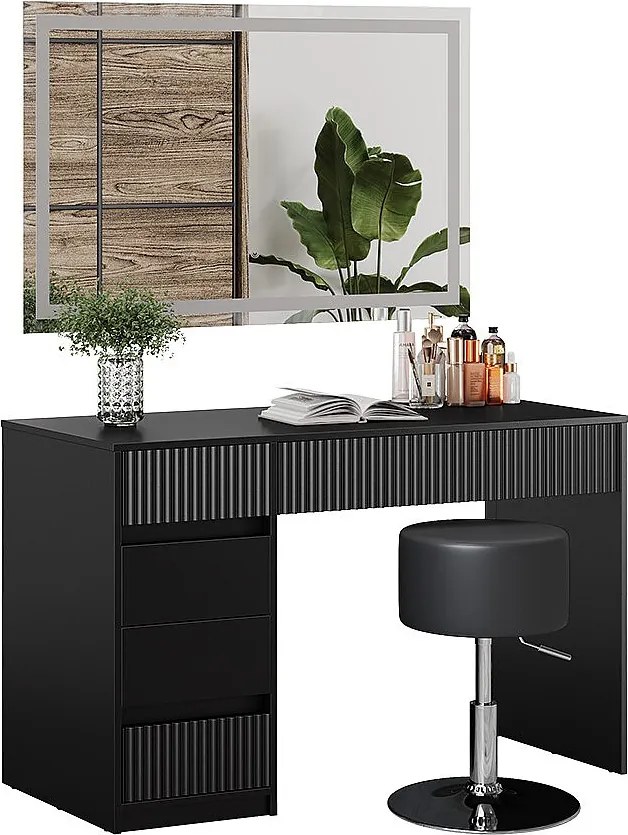 Toaletka czarny 120x55x76 omira