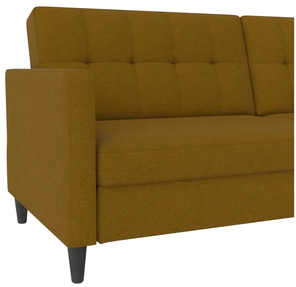 Żółta rozkładana sofa 82 cm Hartford – Støraa