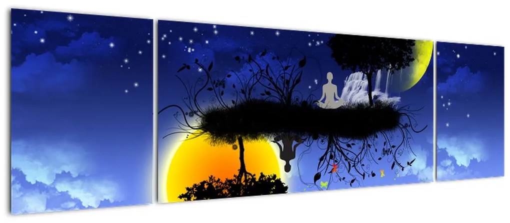Obraz - Odbicie równowagi (170x50 cm)