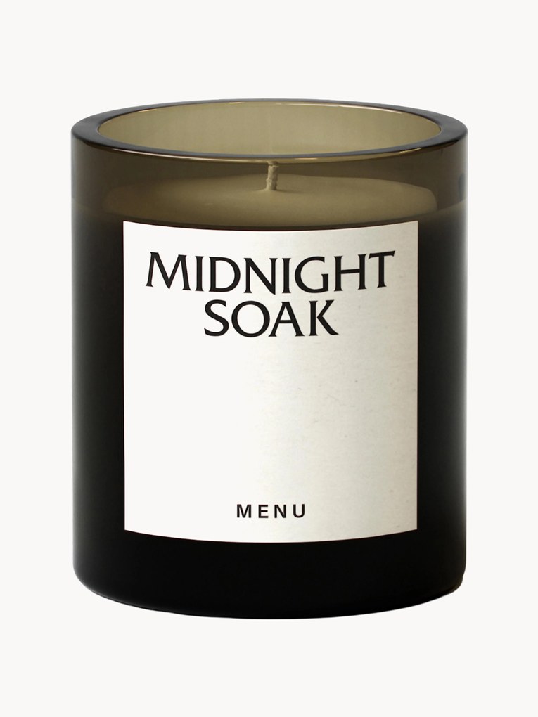 Świeca zapachowa Olfacte Midnight Soak (gorzka pomarańcza, figa & płatki róż)