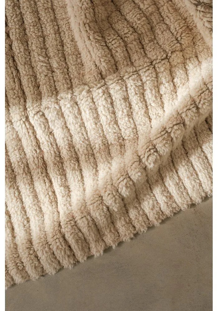 Beżowy wełniany dywan odpowiedni do prania/tkany ręcznie 200x300 cm Unexpected Wool – Lorena Canals