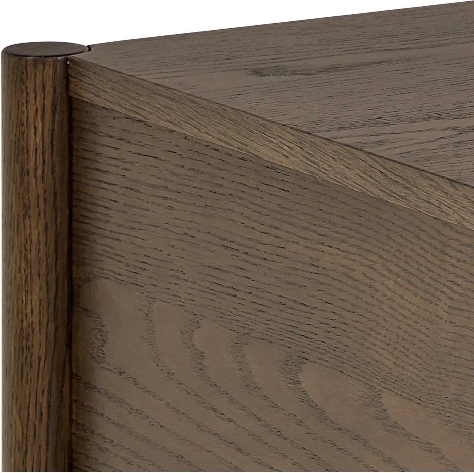 Szafka nocna w dekorze dębu w ciemnym naturalnym kolorze Monfort – Actona