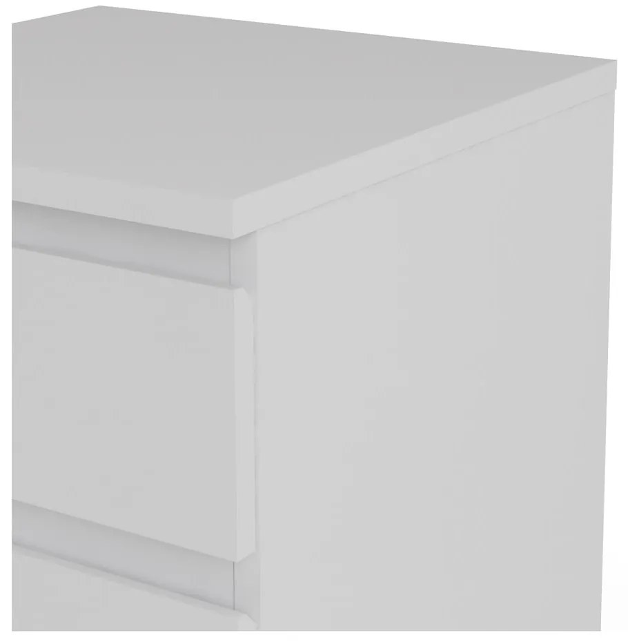 Biała wysoka komoda 40x107 cm Nova – Tvilum