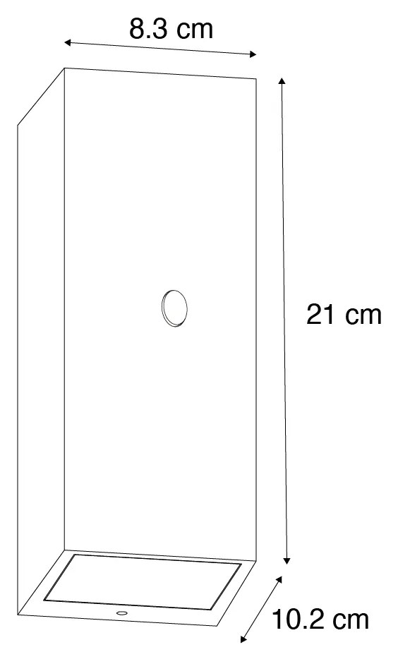 Zewnetrzna Kinkiet / Lampa scienna rdzawy brąz 2-punktowy GU10 AR70 IP44 z czujnikiem ruchu - BalenoPrzemysłowy Oswietlenie zewnetrzne