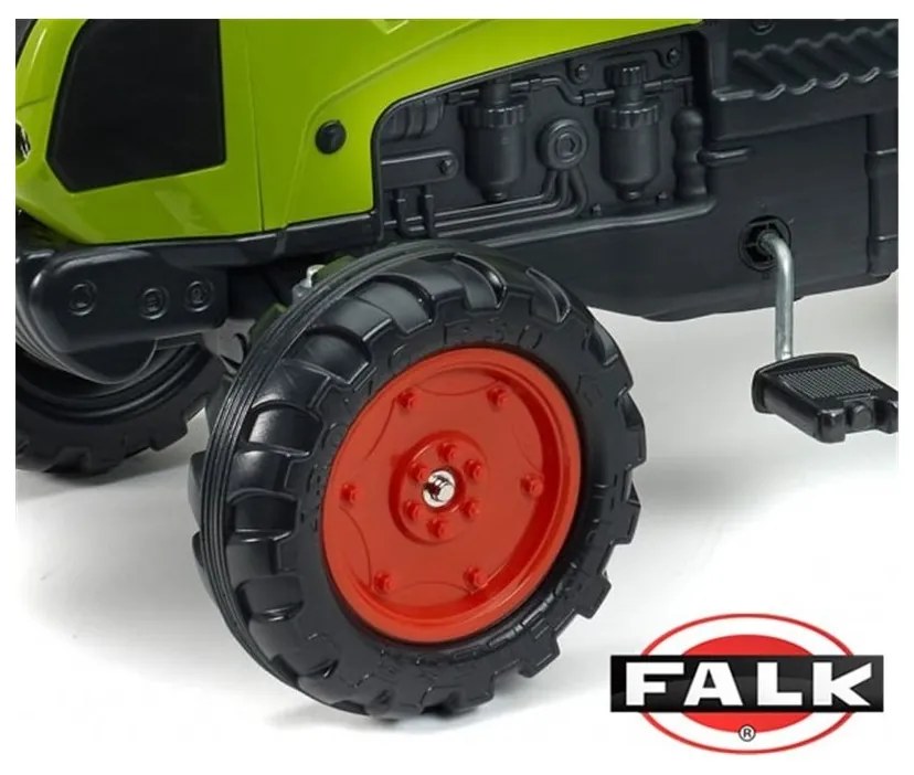Falk duży traktor na pedały claas przyczepa