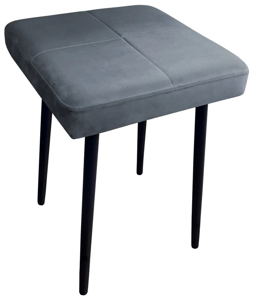 Taboret MAX BL14 szary podstawa czarna