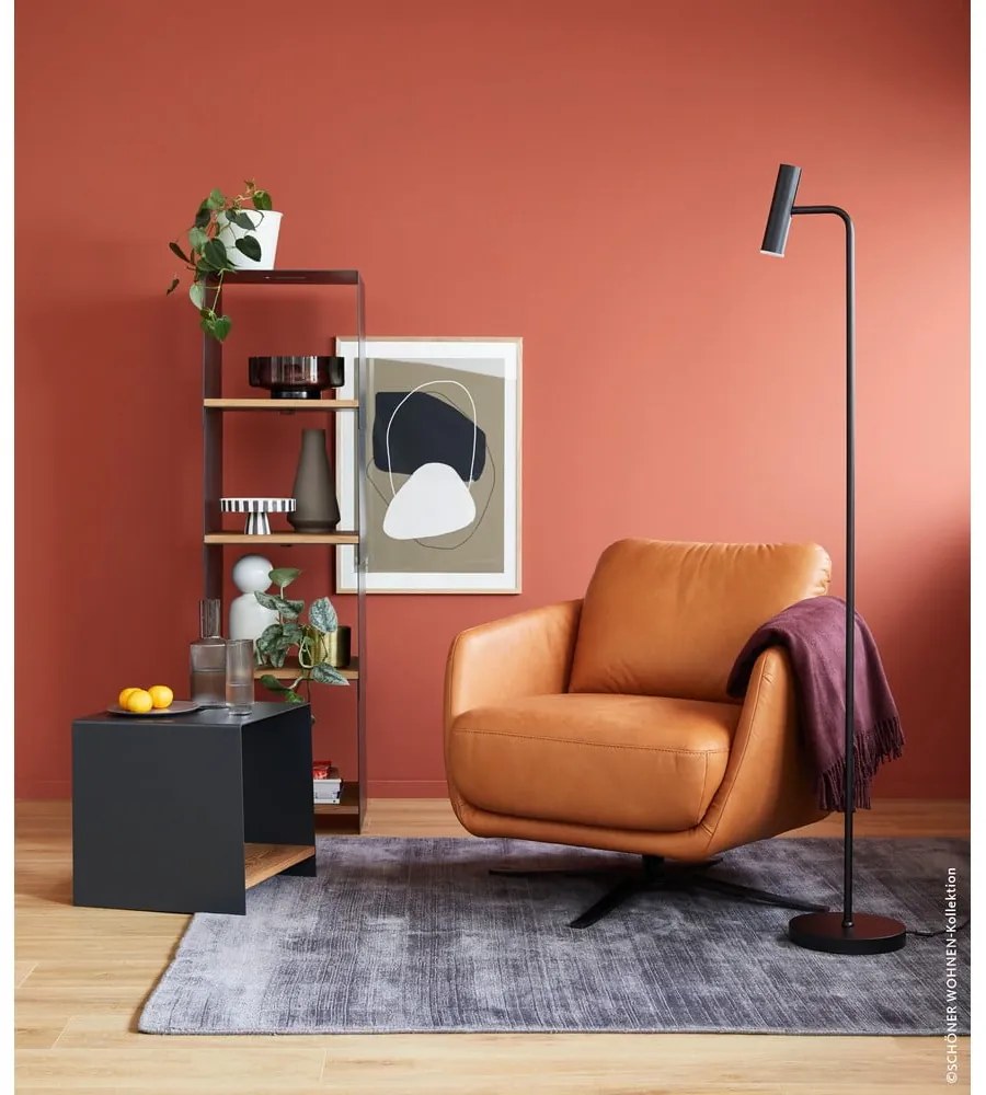 Czarna lampa stojąca LED ze ściemniaczem (wysokość 154 cm) Stina – Fischer & Honsel