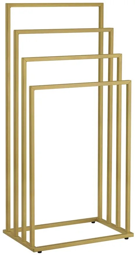 Złoty stojak na ręczniki do łazienki glamour - Kordo