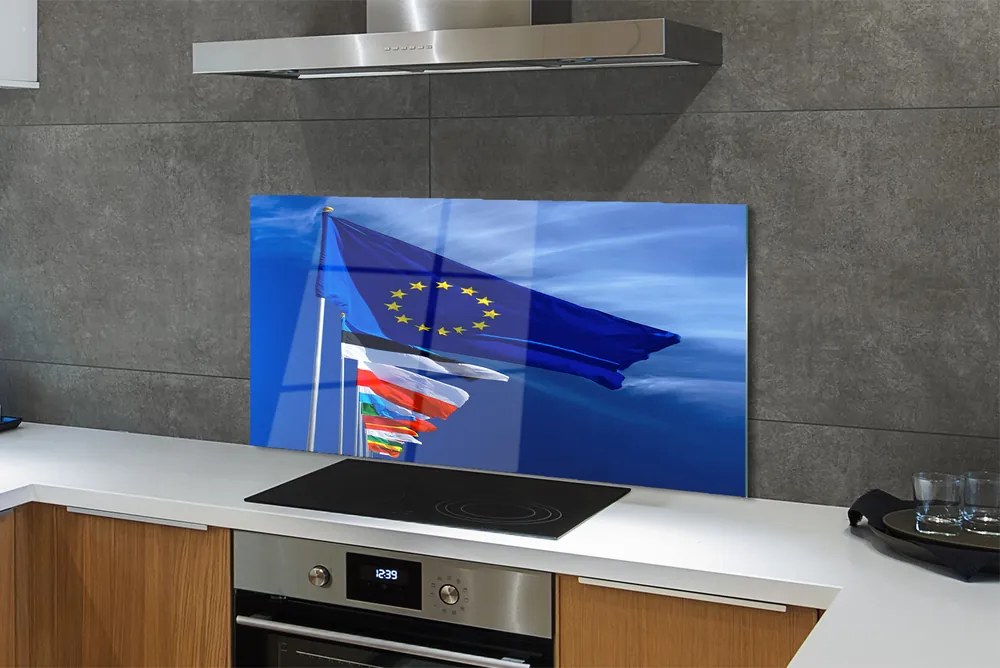 Szklany Panel Różnorodne Barwy Narodowe