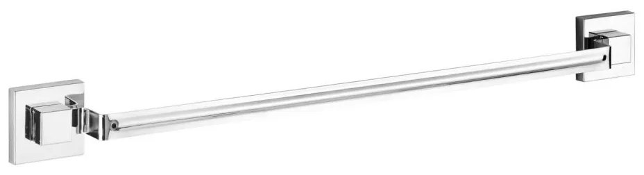 WENKO 22684100-Uchwyt na ręczniki VACUUM-LOC QUADRO ED 60,5x6 cm srebrny/błyszczący chrom