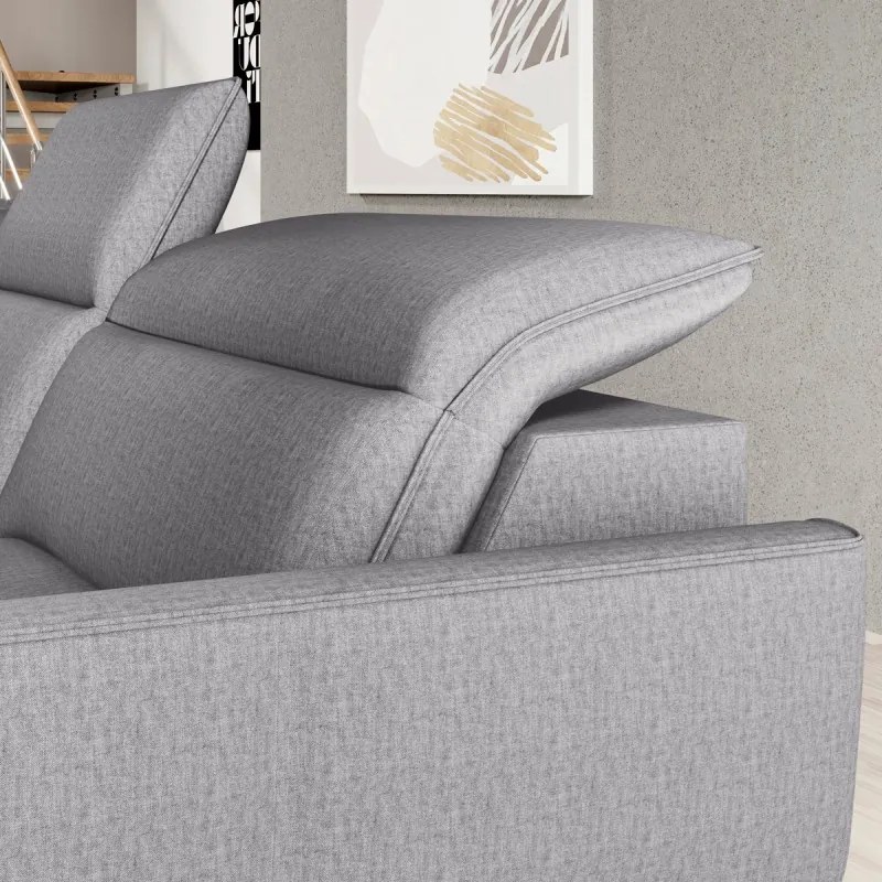 Narożnik MURILLO XL z elektryczną regulacją siedziska Lewostronny w tkaninie VOUGE 14 WERSAL