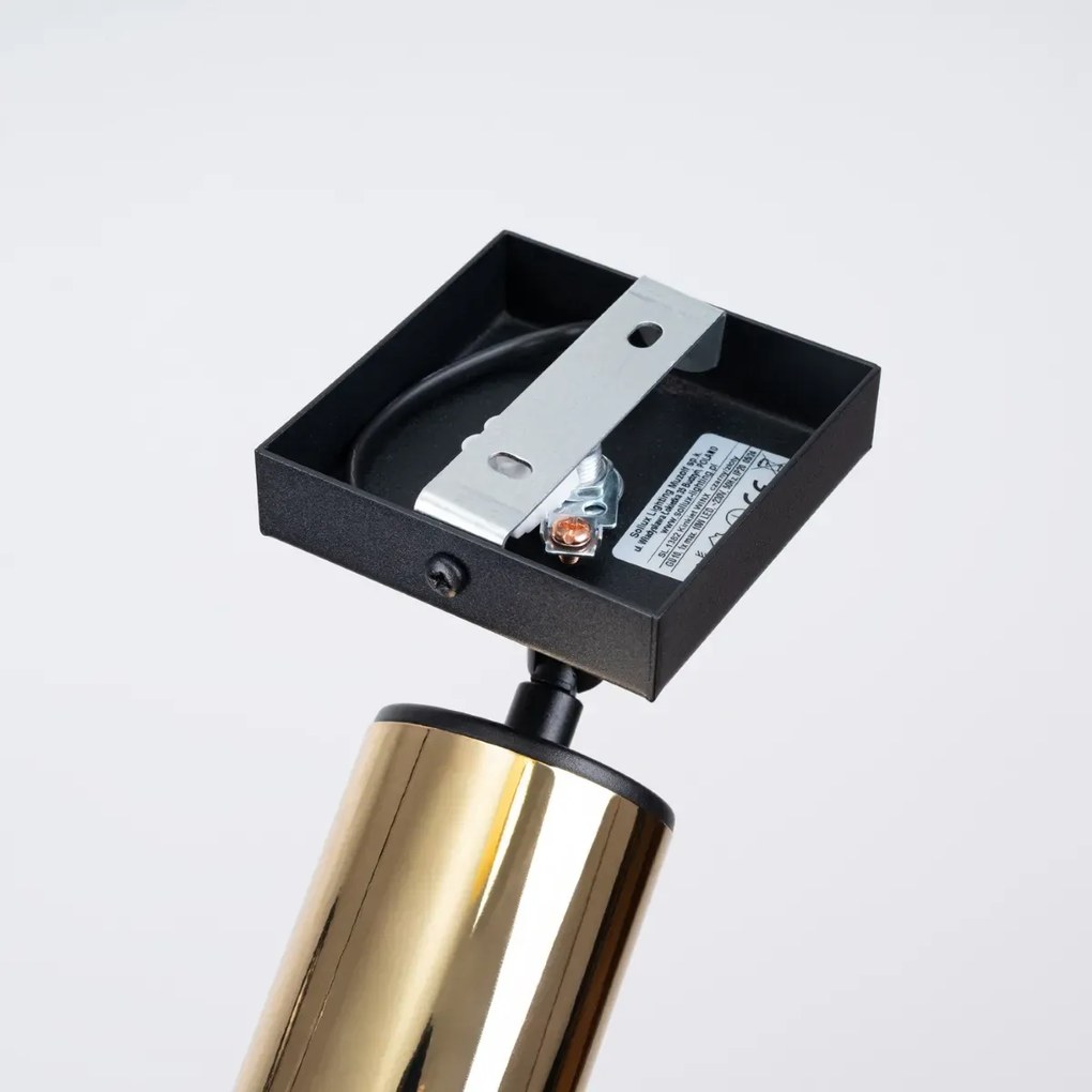 Kinkiet WINX czarny/złoty SOLLUX  LIGHTING
