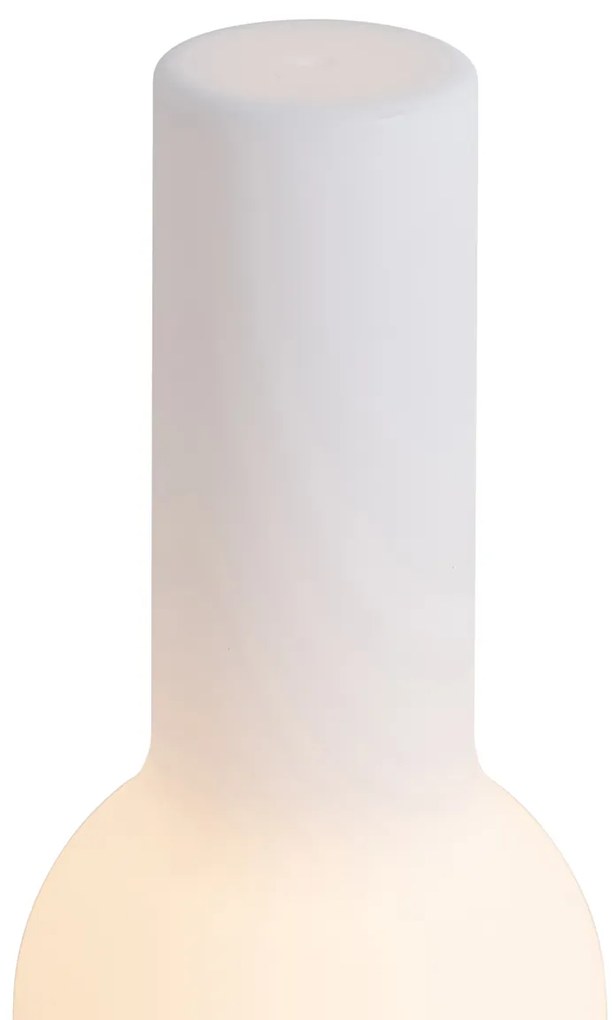 Zewnetrzna Lampa stołowa na zewnątrz beżowa z białą, w tym akumulatorowa dioda LED IP44 - Haard Nowoczesny Oswietlenie zewnetrzne