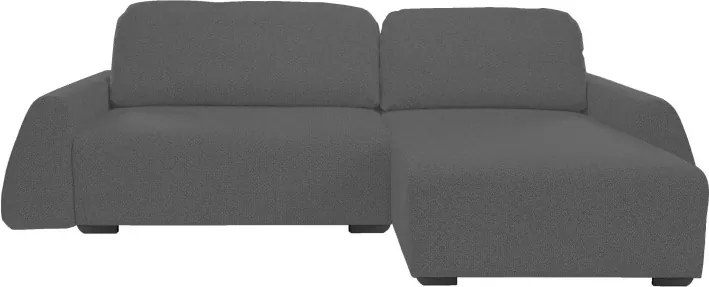 Narożnik ALMI Prawostronny z funkcją spania, wolnostojący tkanina EXCITE ME 06 Szary