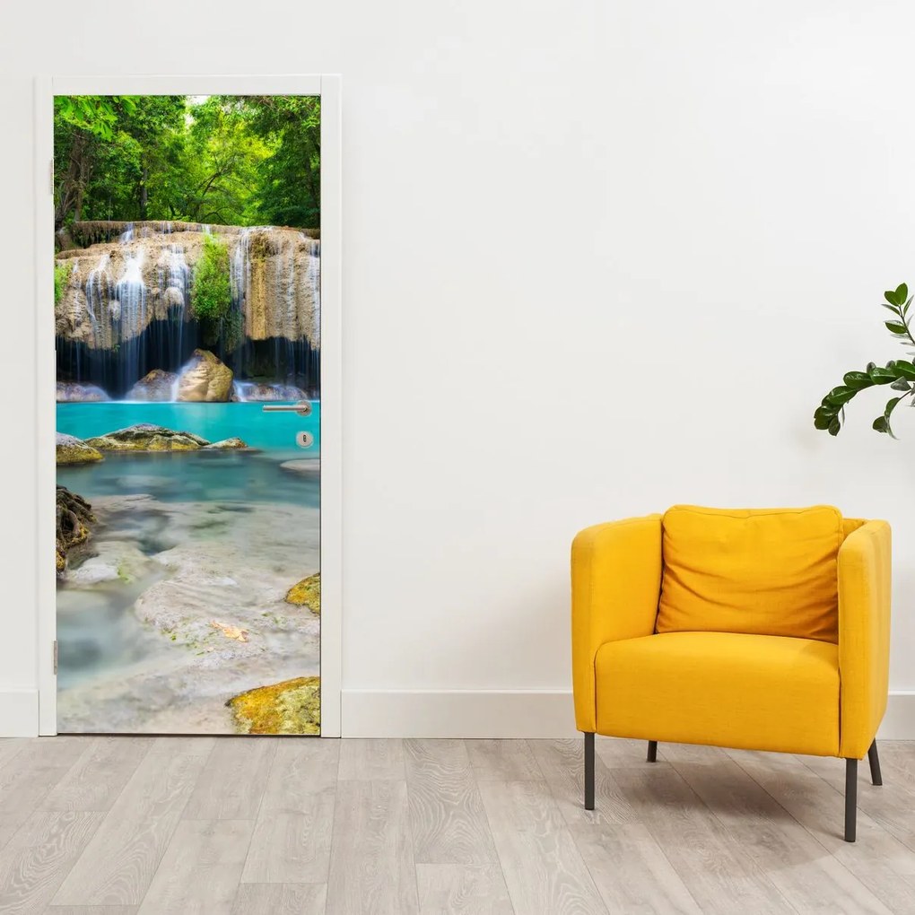 Fototapeta na drzwi - Wodospady (95x205cm)