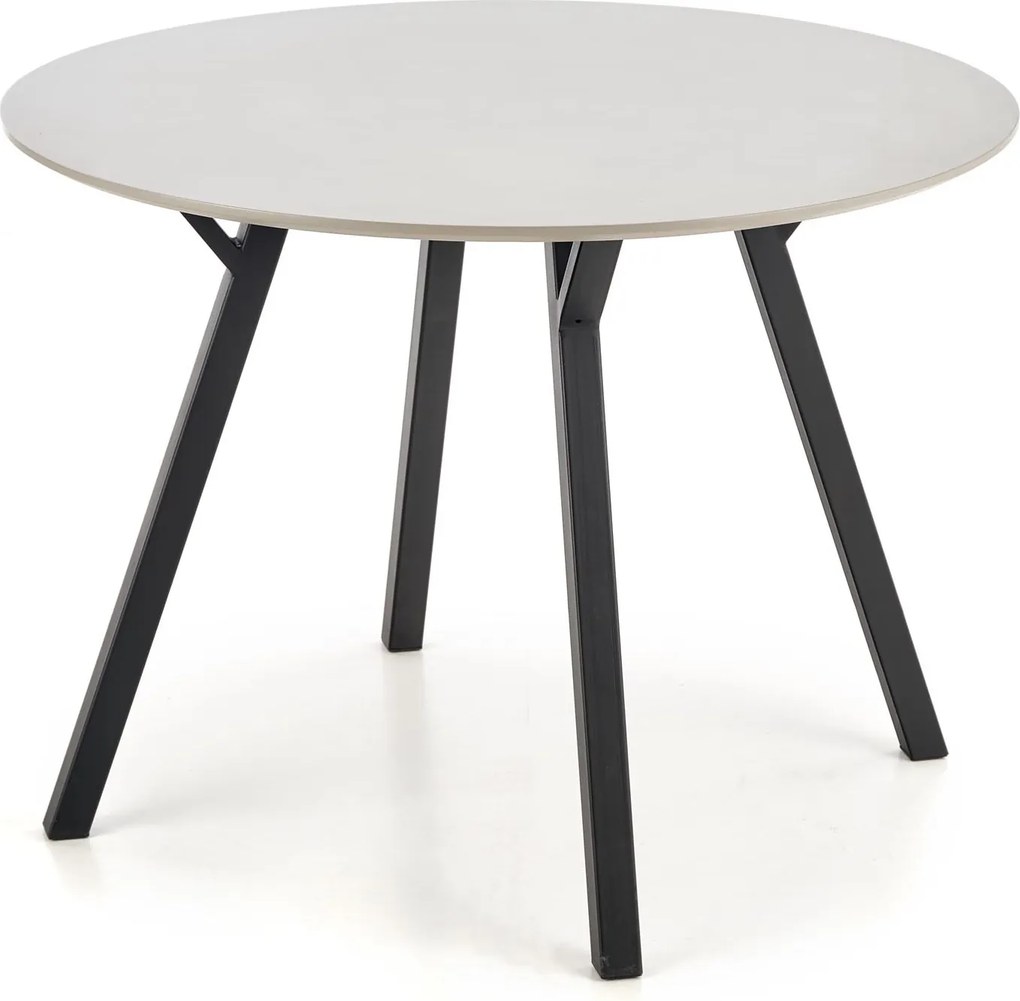 Stół do jadalni z okrągłym blatem na metalowej podstawie Balrog