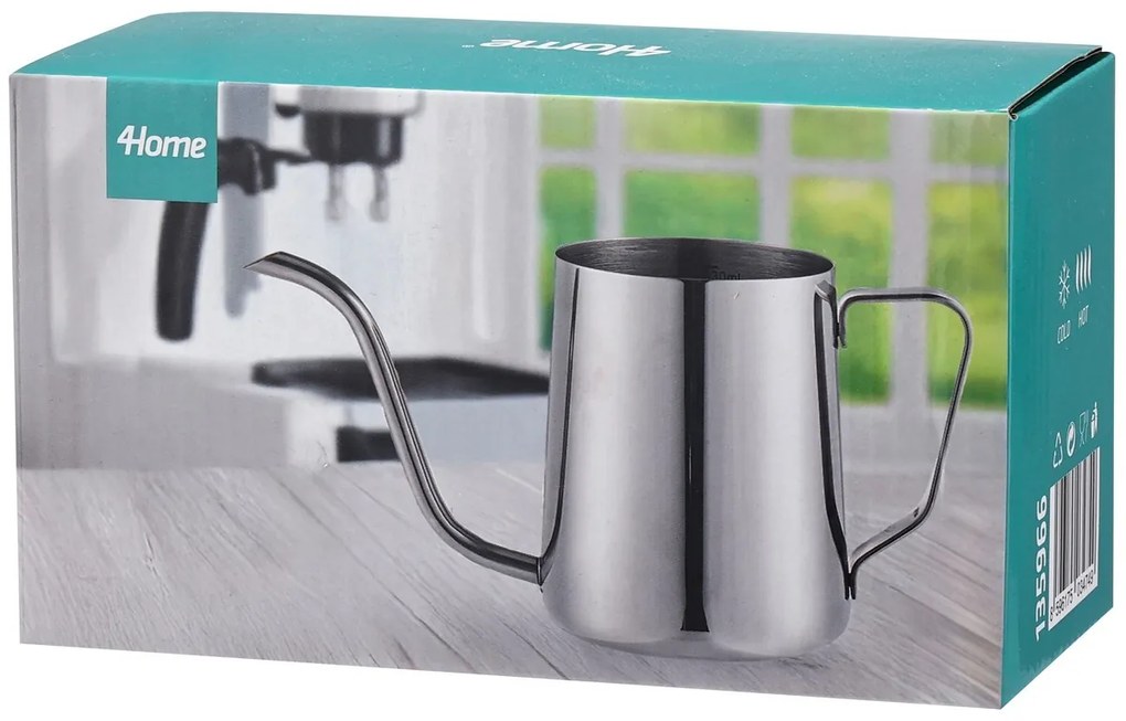 4Home Dzbanek nierdzewny do kawy przelewowej, 350 ml
