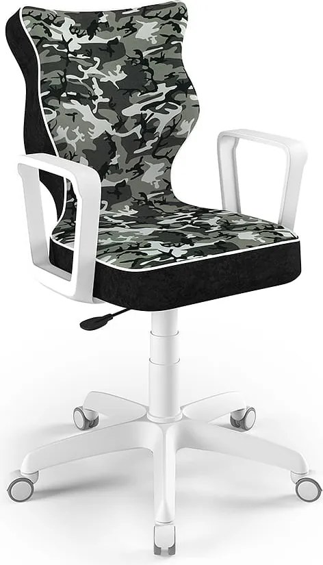 Krzesło do biurka Norm White rozmiar 6 (159-188 cm) z wzorami