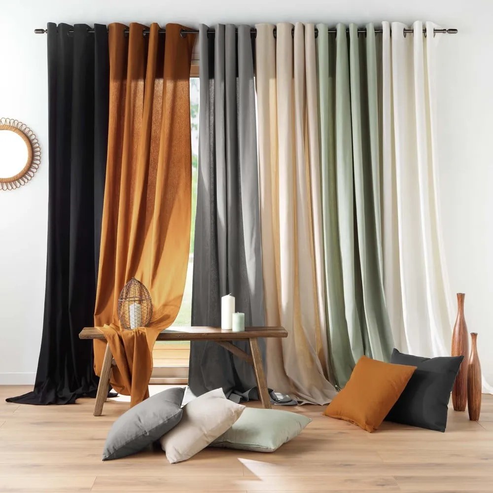 Brązowa zasłona 135x260 cm Twily – douceur d'intérieur