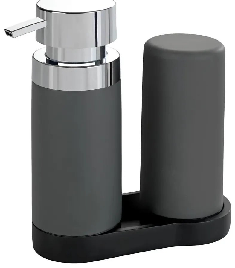 WENKO 54735100 - Stacja myjąca EASY SQUEEZ-E 15x18 cm szara/szara