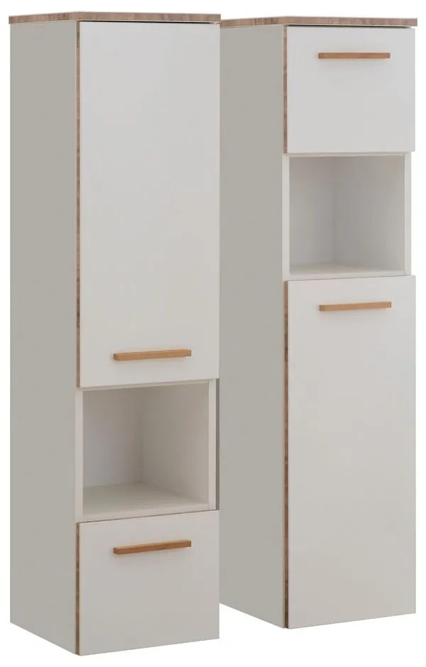 Biała wysoka wisząca szafka łazienkowa 30x123 cm Set 931 – Pelipal
