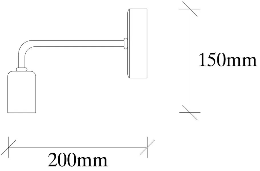 Czarny metalowy kinkiet Opviq lights Melia