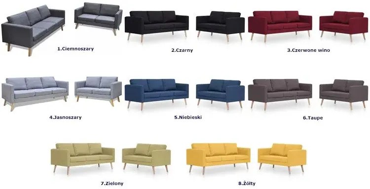 Komplet 2 sof wypoczynkowych A9-R19