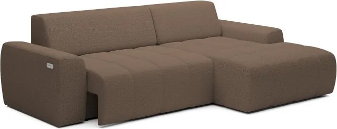 Narożnik SAVIO Prawostronny z Elektryczną Regulacją wolnostojący tkanina KANSAS 08 Cappucino WERSAL