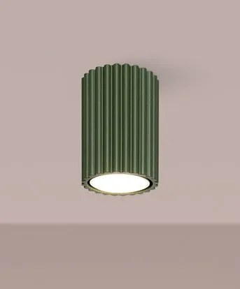 Zielona nowoczesna lampa sufitowa tuba - D286-Melson