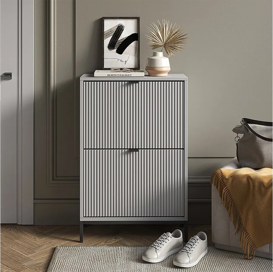 Wózek na buty szary 60x24x92 eliza