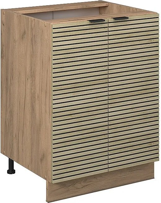 Szafki kuchenne panel dębowy 60x51.6x82 fame-line