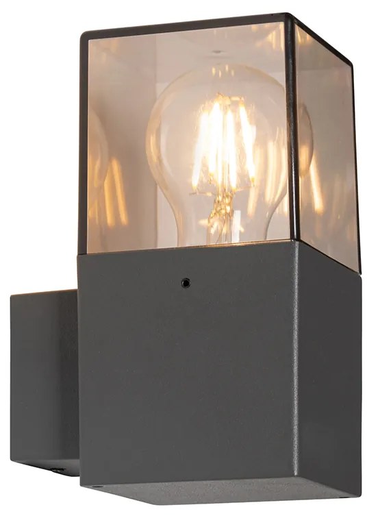 Zewnetrzna Nowoczesna lampa ścienna zewnętrzna ciemnoszara IP44 - Denmark Nowoczesny Oswietlenie zewnetrzne