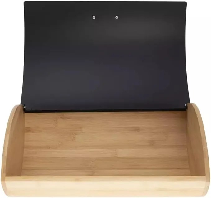 Pojemnik na chleb czarny bambusowy CRUSTY