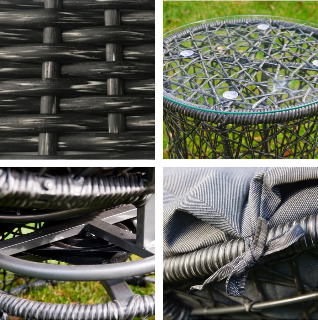 Mały zestaw mebli ogrodowych Twist