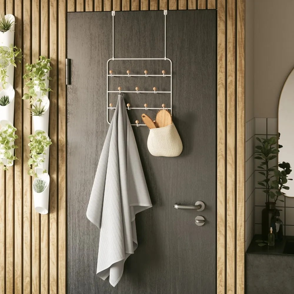 Biały metalowy wieszak na drzwi 36 cm Estique – Umbra
