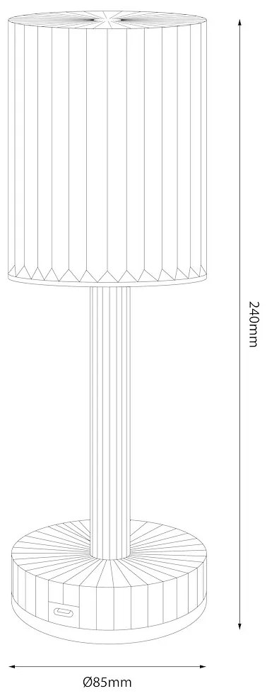 Lampka nocna SIMPLE Clear