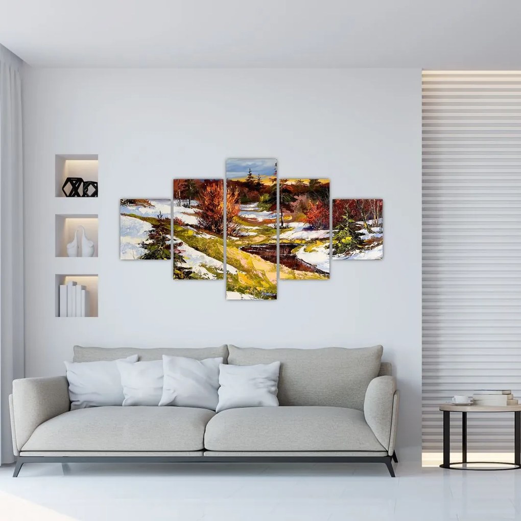 Obraz - Nadejście wiosny (125x70 cm)