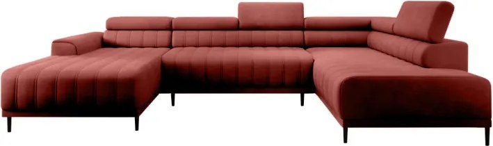 Narożnik CALDO XL Prawostronny z funkcją spania wolnostojąca w tkaninie RUN AGAIN 55 WERSAL