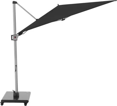 HYPERION 330 x 240 PRESTIGE - luksusowy huśtawkowy parasol ogrodowy z bocznym drążkiem : Kolor parasola - Czarny