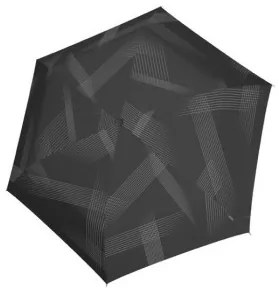 KNIRPS US.050 VISION BLACK - lekki damski parasol składany na płasko