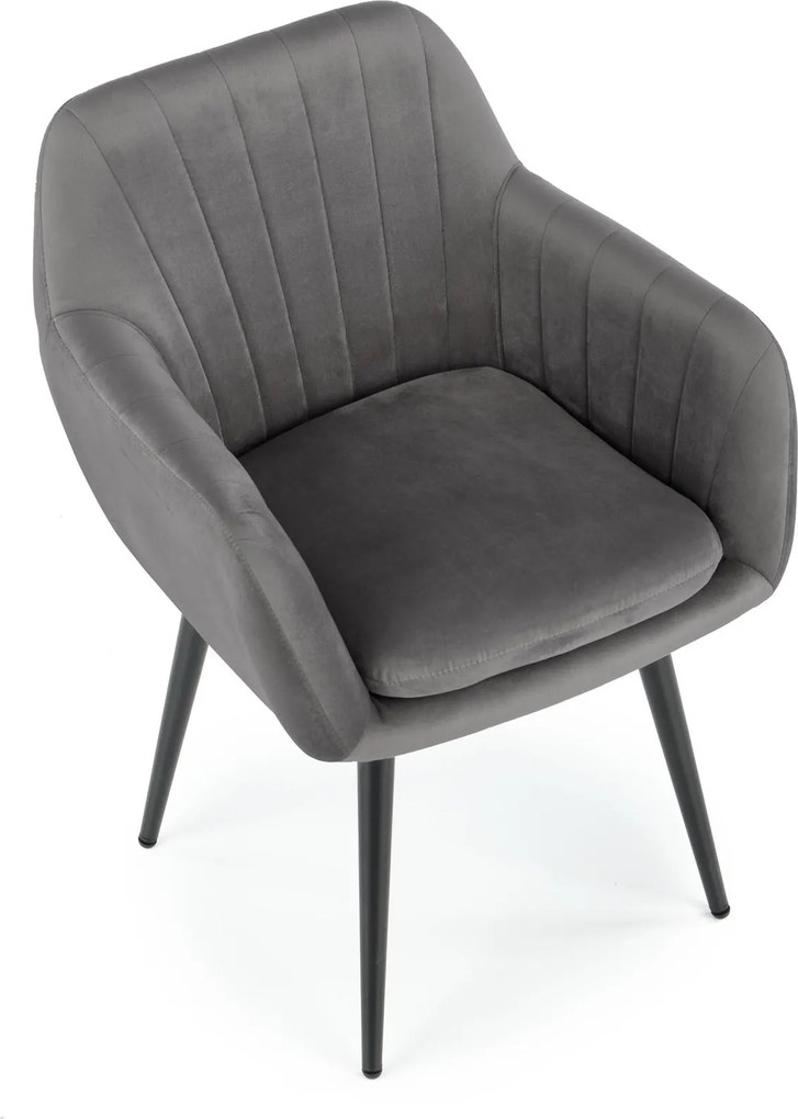 Velvetowy fotel jadalniany K429