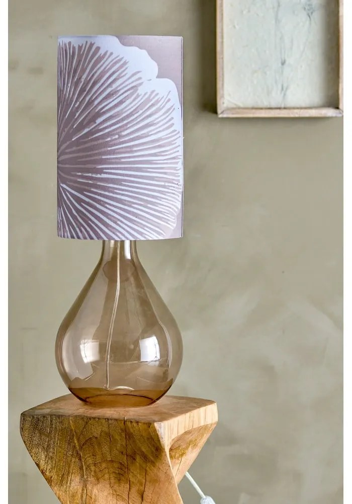 Brązowa lampa stołowa z tekstylnym kloszem (wysokość 65 cm) Leni – Bloomingville