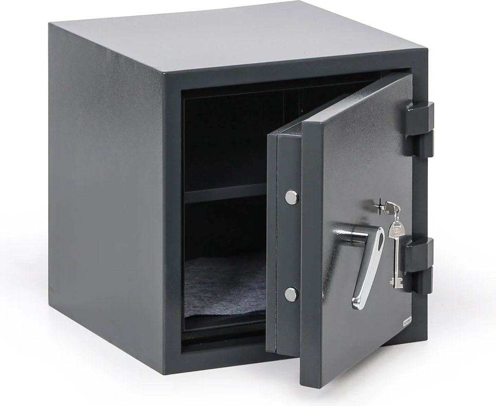 Ognioodporny sejf meblowy z zamkiem kluczowym, klasa S2, 450 x 440 x 435 mm