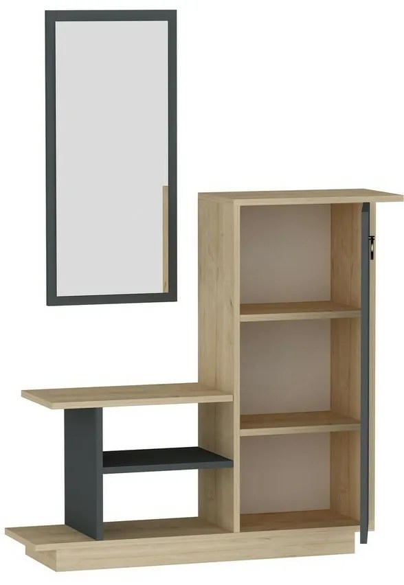 Zestaw do przedpokoju Asia Oak and Anthracite