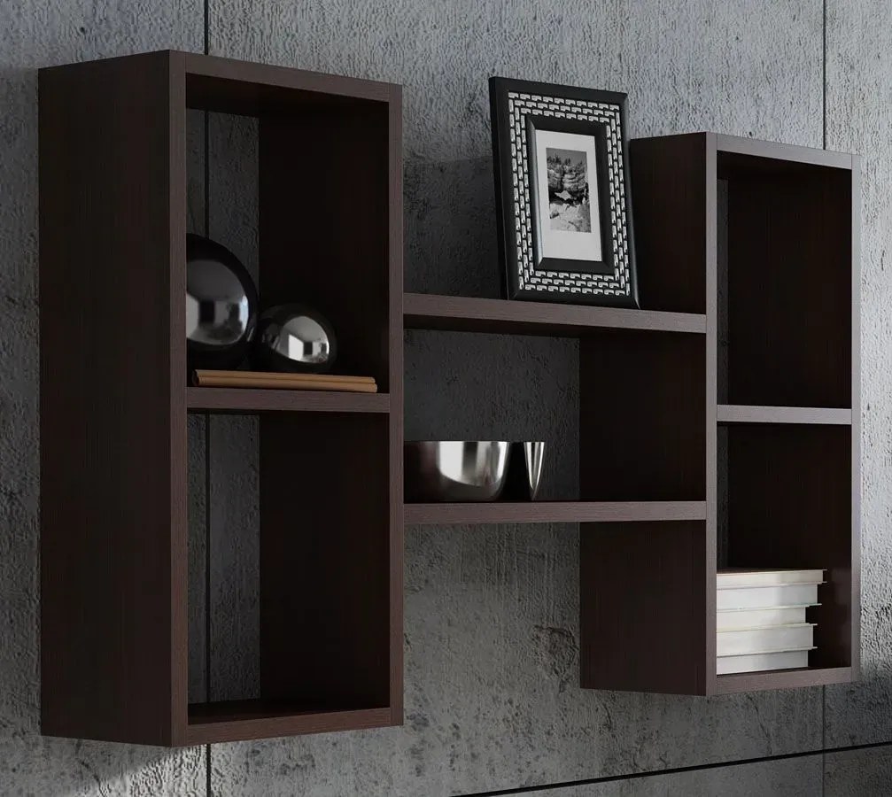 Półka ścienna Fremont, 2X - wenge